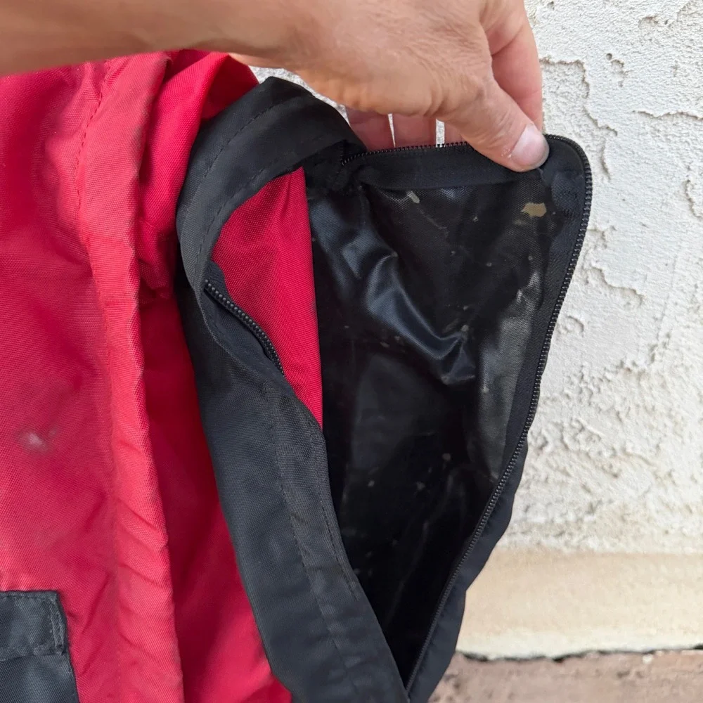 Vintage Coleman Peak 1 External Frame Backpack Red Black Hiking Camping USA Made